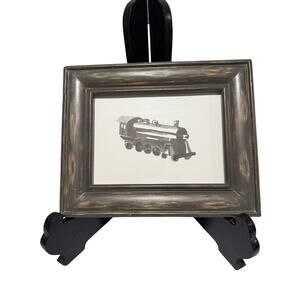Pottery Barn Kids Framed Locomotive Train Art